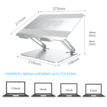 Suporte de mesa para laptop de alumínio altamente recomendado