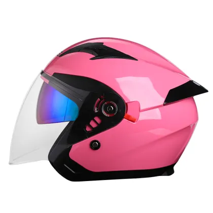 Retro Open Face Motorcycle Helmet - Half Face Racing Moto Helmets