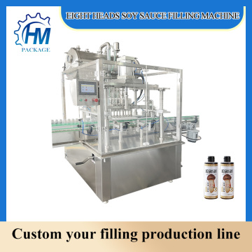 Eight heads filling machine automatic for soy sauce, mustard oil, makeup water liquid