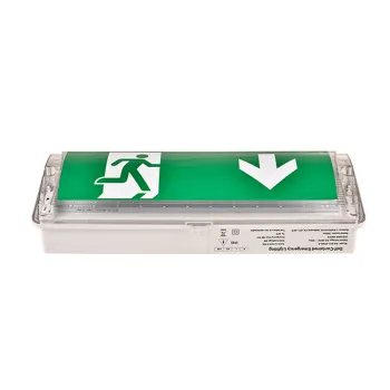 8W Bulkhead Emergency Light with Exit Sign