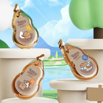 Original Paper Tape Cute Correction Tape Capybara & Friends Anti-Lost Cap Design