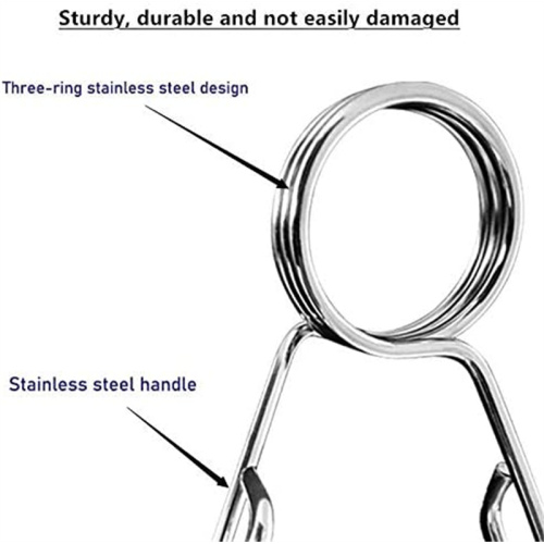 Clips de mola braçadeiras de barra para levantamento de energia de ginástica