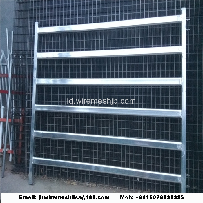 Hot mencelupkan panel pagar kuda logam galvanis