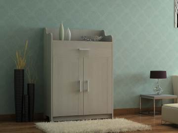 Chinese Furniture Shoe Cabinet with MDF Board (H-134)