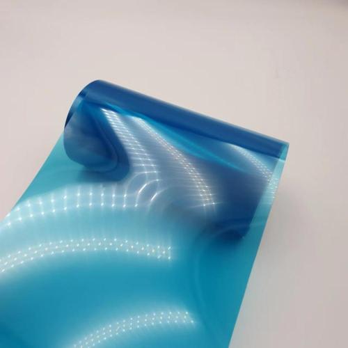 Transparent color thermoformed BOPET film