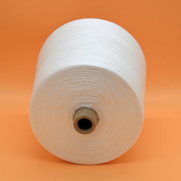 China polyester yarn virgn bright 100 percent spun polyester yarn