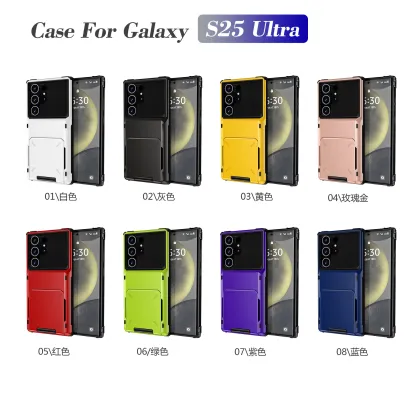 5 Card Slots Armor Case for Samsung Galaxy Models