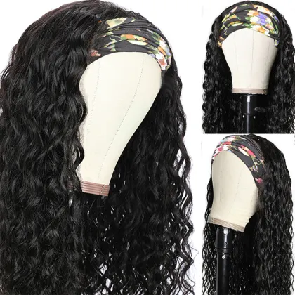 Headband Wigs 2021 Virgin Hair water wave Headband Wig Cuticle Aligned Hair Headband Wig for Women water wave