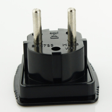 BS UK to German Schuko French Adapter Plug - 4.0mm/4.8mm Pins