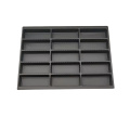 Black Plastic 15 Dividers Biscuits Blister Insert podnos