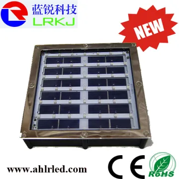 Multicolor solar led underground light with blue/white/red