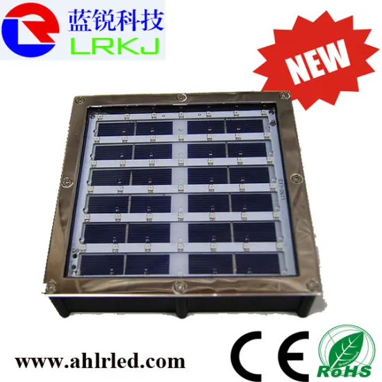 Multicolor solar led underground light with blue/white/red