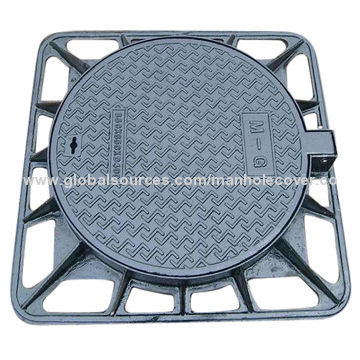 Square Sewer Drain EN124 Ductile, Iron Grating and Manhole Cover with Lockable and Hinged
