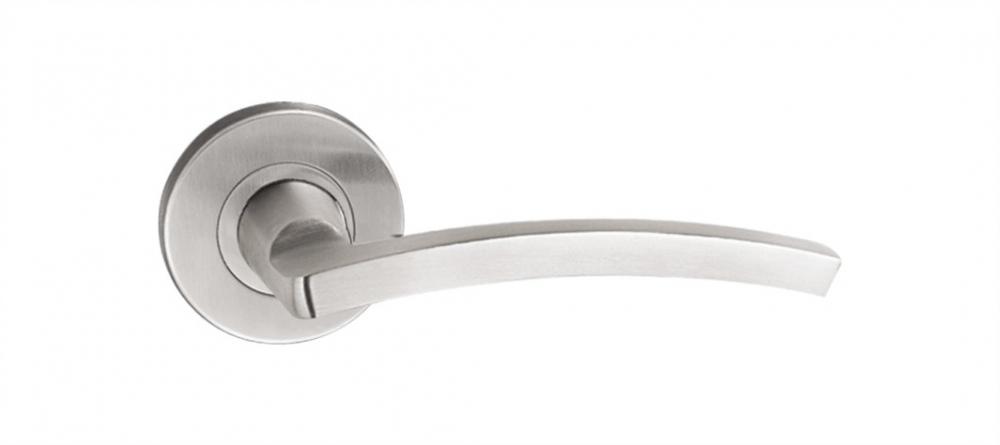 Simple stainless steel shower door handle