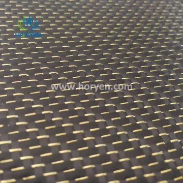 Gold red blue custom leather carbon fibre fabric