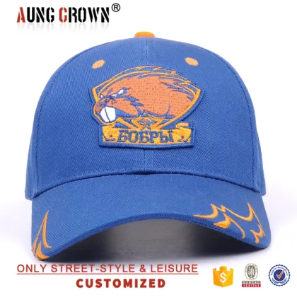 Custom 3d embroidered animal logo sport baseball caps brand