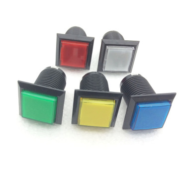 33x33mm LED Frame Button Light Switch for Game Console - 2Pin
