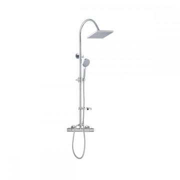 Stainless Steel Shower Bar Set with Thermostatic Faucet