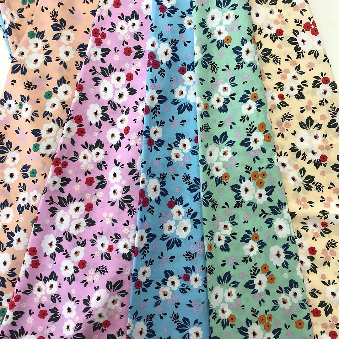 small floral rayon print design 