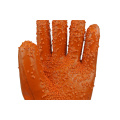 Fluorescent brown Palm particles gloves