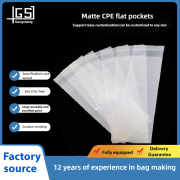Custom Frosted CPE Self - adhesive Protective Bag