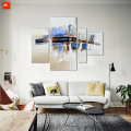 Painting impresionisme Oil Abstract Set untuk Laman