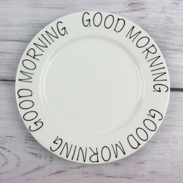 White Porcelain Dinner Plates for Catering and Restaurant Use