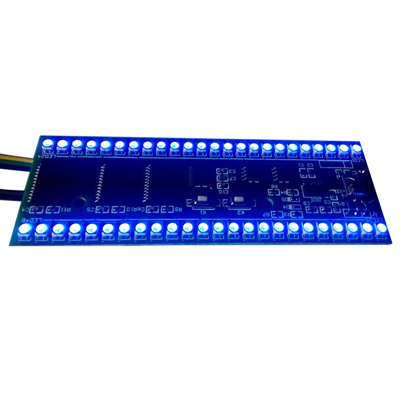 Aiyima 5PCS 5V RGB LED level indicator VU Meter Amplifier Board DIY MCU Adjustable Display Pattern Dual Channel Dual 24