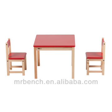 kids school furniture of pine wood for kindergarten