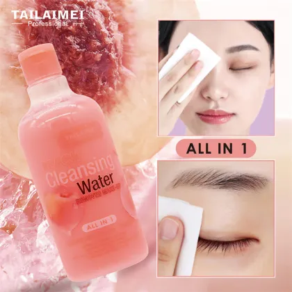 TLM Custom Label Peach Cleansing Water - Makeup Remover & Moisturizer