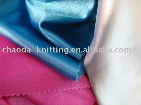 Knitted Tricot For Fashion,Satin Fabric