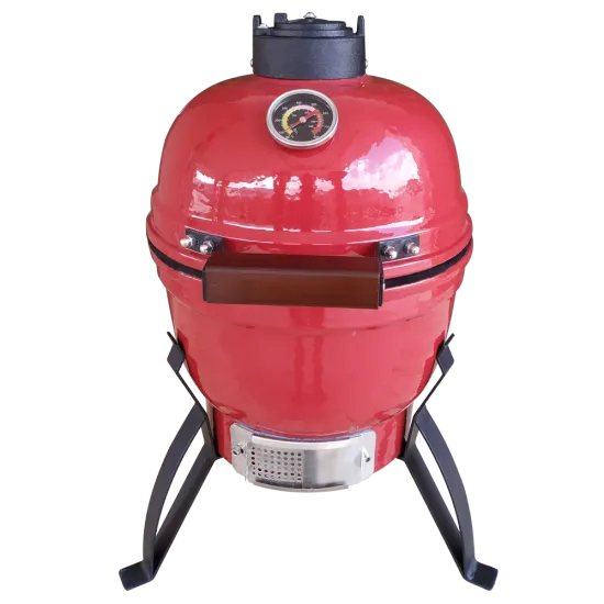 Auplex Ceramic Kamado Barbecue Charcoal Grill 13 Inch Kamado outdoor bbq Grill