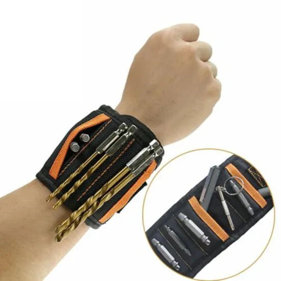 Five Row Magnetic Wristband Holder with Tool Magnet Gift