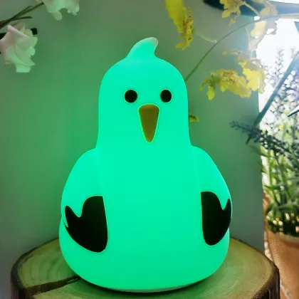 Rechargeable Touch Light Seagull Animal Silicone Lamp