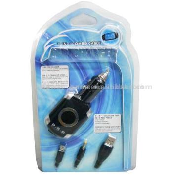 3in1 Combo Caber Car Charger for psp