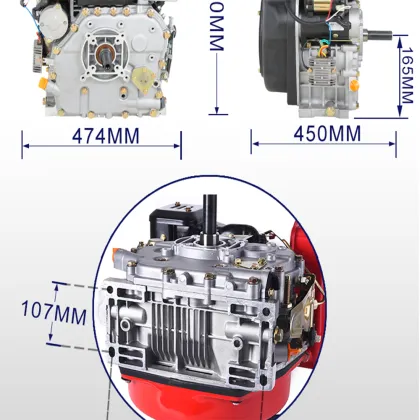 1103F(E) China 1HDFT Kama Forestry Mobile Injector Diesel Engine Wood Chipper