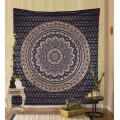 Volle maan oceaan tapijthanging Moonlight Garden Tapestry