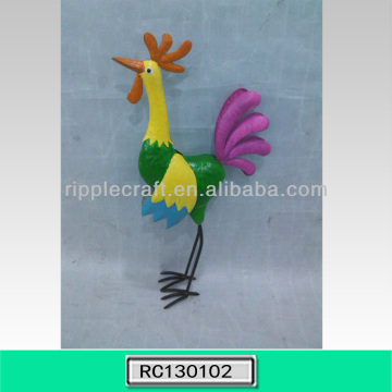 2013 Hot Sell Iron Rooster Garden Decoration