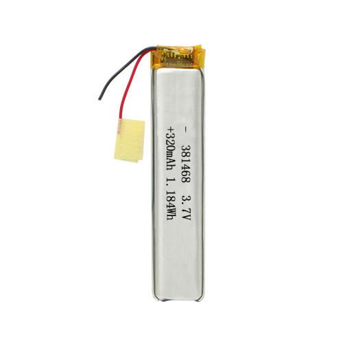 Batteria ai polimeri di litio 381468 3,7 V 320 mAh di alta qualità