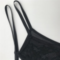 personalizar conjunto de lingerie sexy de renda transparente com 2 peças
