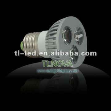 E27 3X1W high power high brightness LED spot lamp