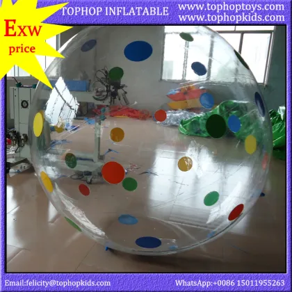 TH-WB001 100% pvc tpu inflatable aqua water sphere water walker ball price for sale