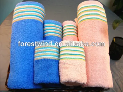 100% Cotton Guest Towel Sets, decoration bath towel sets