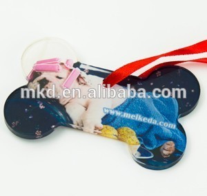 Meikeda Bone Sublimation Acrylic Ornaments