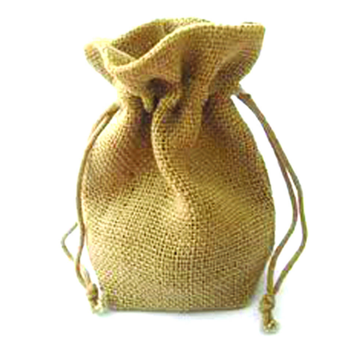 custom burlap bag