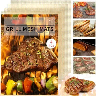 Hot Sale Wholesale Price Reusable Grilling Mats Non-Stick BBQ Grill Mesh