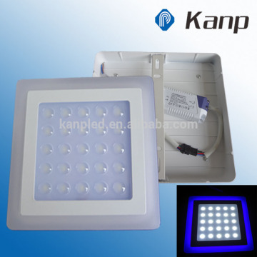 3W+2W Square Double Color LED Ceiling Surface Mounted Light Fixtures