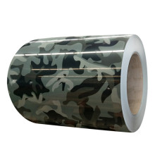 camuflaje PPGI PPGL bobina de placa de acero recubierta de color con película de protección para materiales de construcción