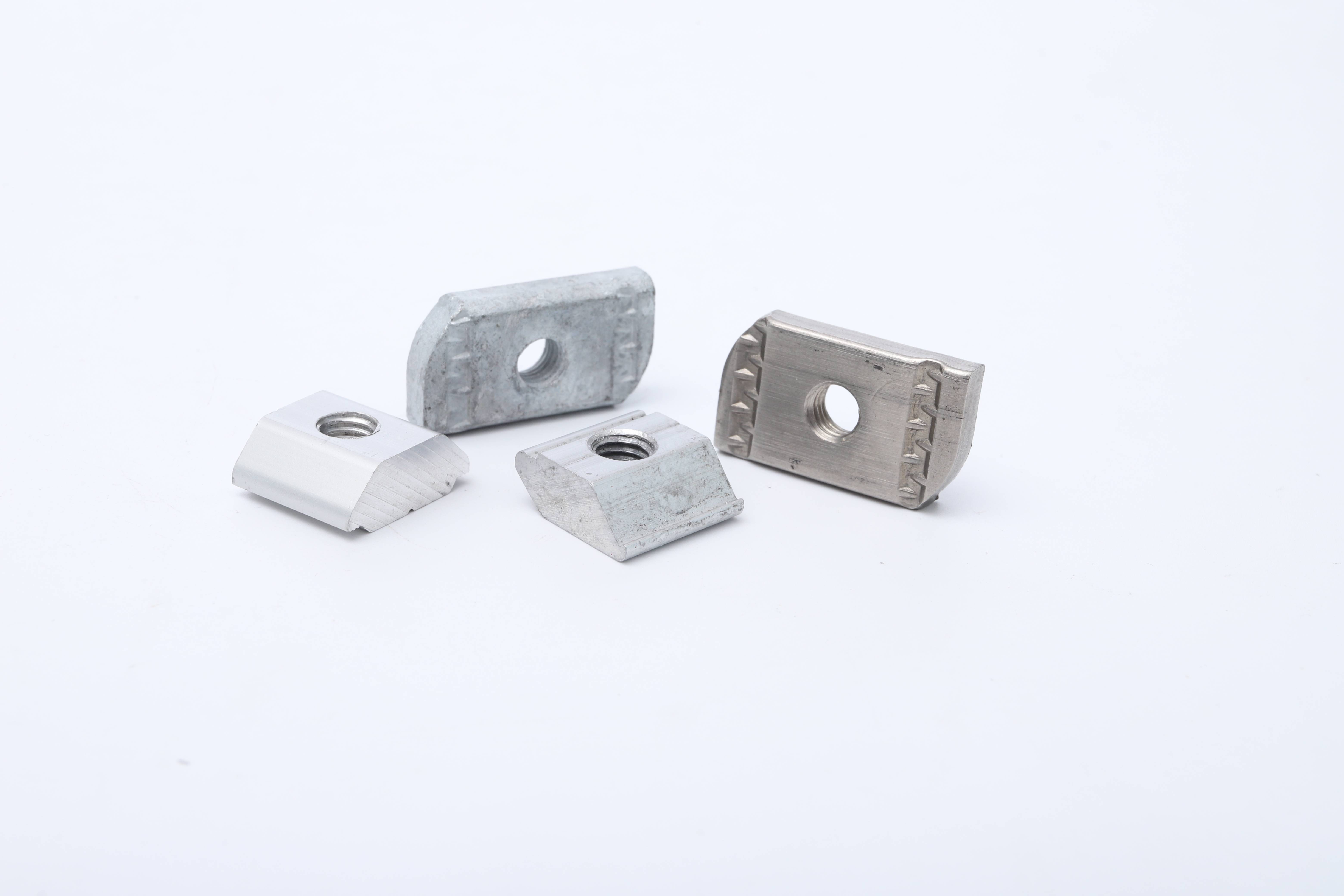 Cage Nuts Aluminum Alloy Anodized Serrated Nuts