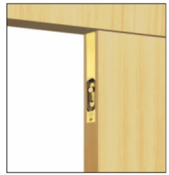 Self-closing concealed bolt installation method